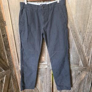 Tommy Hilfiger Pants Men's Size 31/32 Navy Blue Embroidered Antlers Dress Casual